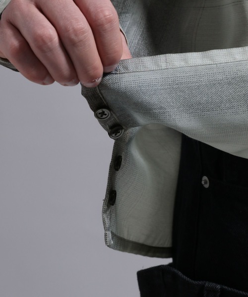 BLAYMORE（ブレイモア）の「【BLAYMORE】Sheer Ombre Check Shirt / シアーシャツ オンブレチェック（シャツ/ブラウス・メンズ・ブルー/ホワイト・S/M）」の16枚目の写真