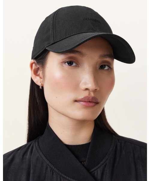 ALLSAINTS(オールセインツ)の「HAVEN EMBROIDERED LOGO BASEBALL CAP | HAVEN 刺繍 ロゴ ベースボール キャップ(キャップ・レディース・ブラック・ONE SIZE)」の2枚目の写真