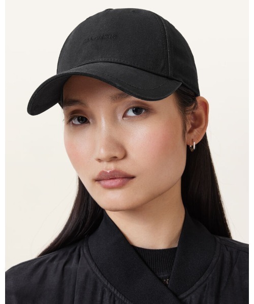 ALLSAINTS(オールセインツ)の「HAVEN EMBROIDERED LOGO BASEBALL CAP | HAVEN 刺繍 ロゴ ベースボール キャップ(キャップ・レディース・ブラック・ONE SIZE)」の4枚目の写真