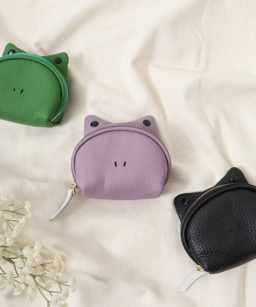 FUNALIVE(ファンアライブ)の「カエル型レザーミニウォレット(財布・メンズ・グリーン/ライトグレー/ピンク/グレー/ブラック/パープル・F)」の5枚目の写真