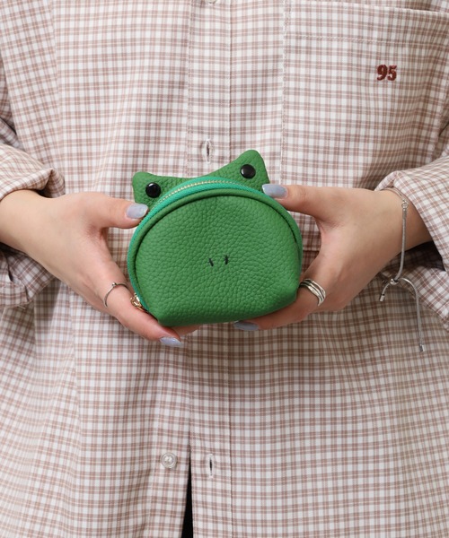 FUNALIVE(ファンアライブ)の「カエル型レザーミニウォレット(財布・メンズ・グリーン/ライトグレー/ピンク/グレー/ブラック/パープル・F)」の19枚目の写真