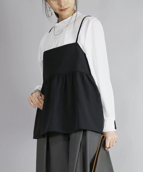 and it_（アンドイット）の「モチコさんコラボ撥水加工エプロンキャミソール（キャミソール・レディース・ブラック・M-L）」の11枚目の写真