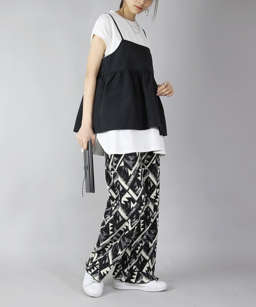 and it_（アンドイット）の「モチコさんコラボ撥水加工エプロンキャミソール（キャミソール・レディース・ブラック・M-L）」の15枚目の写真