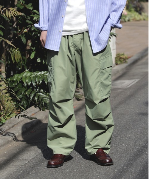 BACK NUMBER（バックナンバー）の「【接触冷感】【BACK NUMBER】カーゴイージーパンツ（カーゴパンツ・メンズ・オリーブ/ブラック/オフホワイト・S/L/M/XL）」の2枚目の写真