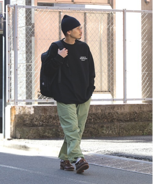 BACK NUMBER（バックナンバー）の「【接触冷感】【BACK NUMBER】カーゴイージーパンツ（カーゴパンツ・メンズ・オリーブ/ブラック/オフホワイト・S/L/M/XL）」の20枚目の写真