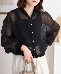 Anna Nicola（アンナニコラ）の「Anna Nicola スナップボタンシアーブルゾン（ブルゾン）」