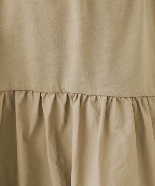 OPAQUE.CLIP(オペークドットクリップ)の「フィット&フレアドッキングワンピース【洗濯機洗い可】(ワンピース・レディース・ブラック/チャコールグレー/ベージュ・40/38/42)」の17枚目の写真