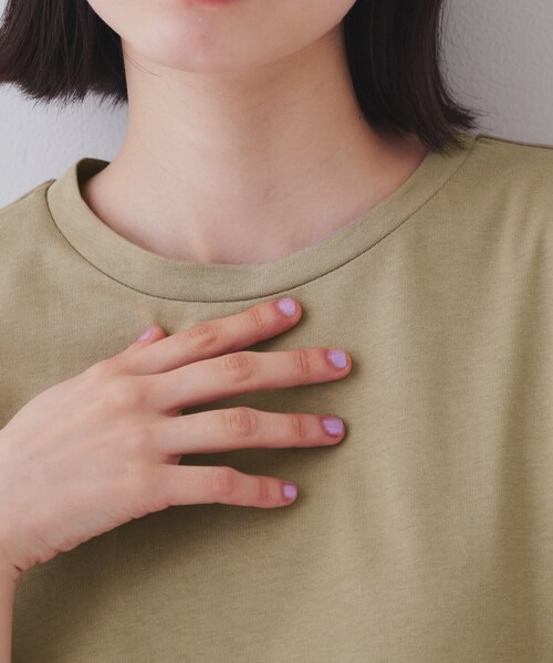 OPAQUE.CLIP(オペークドットクリップ)の「フィット&フレアドッキングワンピース【洗濯機洗い可】(ワンピース・レディース・ブラック/チャコールグレー/ベージュ・40/38/42)」の21枚目の写真