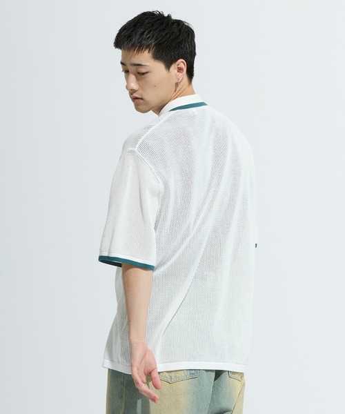 adidas（アディダス）の「アディダス オリジナルス ボタン ニットシャツ / アディダスオリジナルス adidas Originals（シャツ/ブラウス・メンズ・ホワイト・SMALL/MEDIUM/LARGE/X-LARGE/XX-LARGE/X-SMALL/3XL）」の11枚目の写真