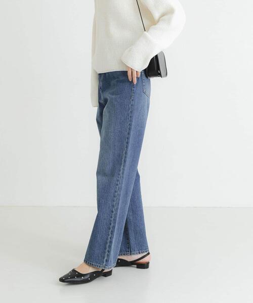 URBAN RESEARCH（アーバンリサーチ）の「『4サイズ展開』new basic　ストレートフィットデニムパンツ（デニムパンツ・レディース・インディゴブルー/ベージュ系その他・36/38/40/42）」の3枚目の写真