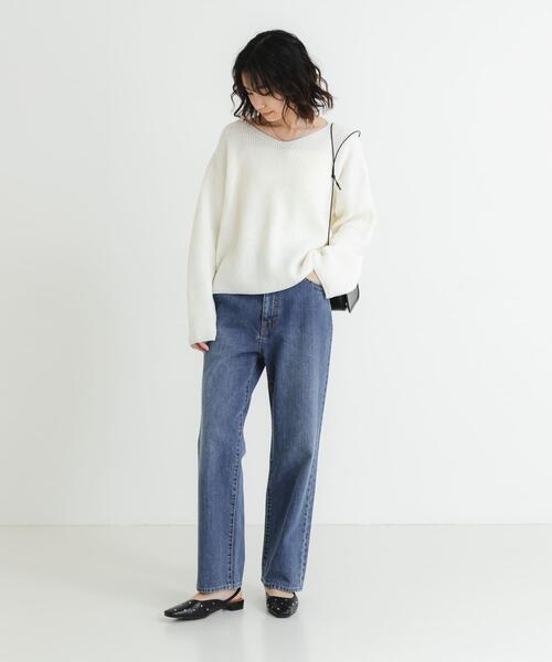 URBAN RESEARCH（アーバンリサーチ）の「『4サイズ展開』new basic　ストレートフィットデニムパンツ（デニムパンツ・レディース・インディゴブルー/ベージュ系その他・36/38/40/42）」の8枚目の写真