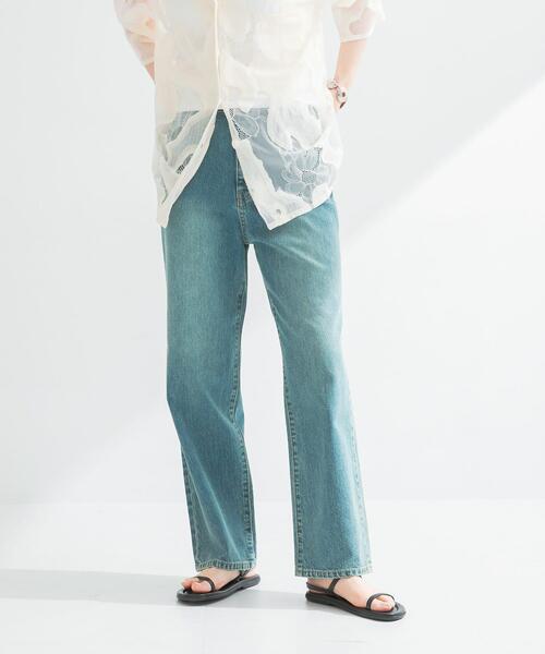 URBAN RESEARCH（アーバンリサーチ）の「『4サイズ展開』new basic　ストレートフィットデニムパンツ（デニムパンツ・レディース・インディゴブルー/ベージュ系その他・36/38/40/42）」の18枚目の写真