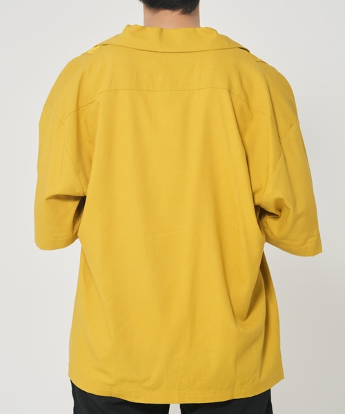 ROUGH TRADE（ラフトレード）の「麻レーヨン キューバシャツ(M1)（シャツ/ブラウス・メンズ・レッド系その他/イエロー/アイボリー/ブルー・MEDIUM/LARGE/X-LARGE）」の13枚目の写真