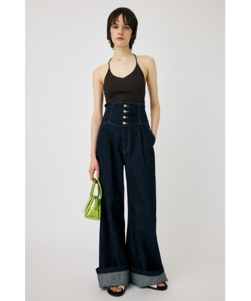 MOUSSY CORSET DESIGN バギー　デニム MOUSSY | CORSET DESIGN バギー デニム (ワイド ) |SHEL'TTER