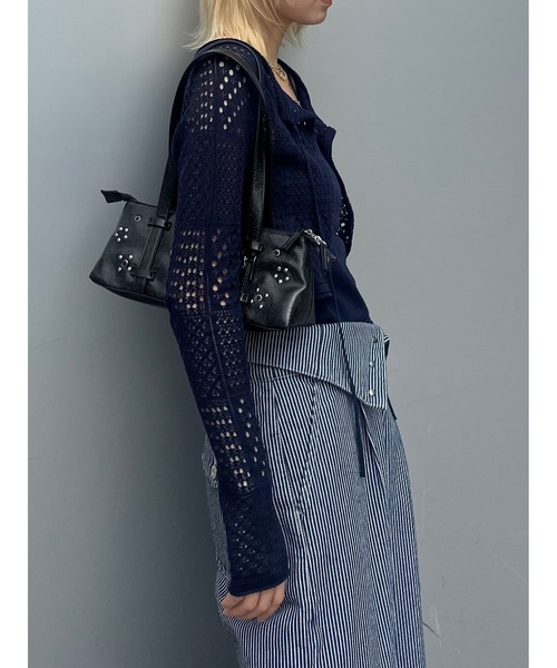 MOUSSY（マウジー）の「CORSET DESIGN バギーデニム（デニム