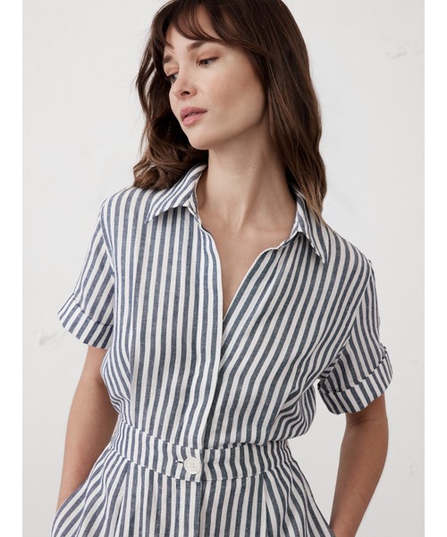【美品】BANANA REPUBLIC リネンブレンド ワンピース セール】BANANA REPUBLIC FACTORY STORE リネンブレンド マキシ