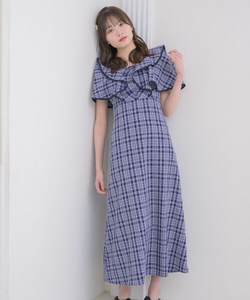 【お客♡】エバーフレッシュ♥記念品 セール】アソートパイピングフリルOP（ワンピース）｜ems excite