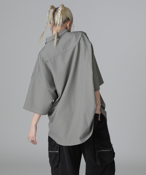 WHITELAND(ホワイトランド)の「【WEB&DEPOT限定】WHITELAND/ホワイトランド/LIGHT P-TECK S/S SHIRTS(シャツ/ブラウス・レディース・グレー/ブラック・L/M/S)」の13枚目の写真