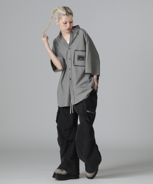 WHITELAND(ホワイトランド)の「【WEB&DEPOT限定】WHITELAND/ホワイトランド/LIGHT P-TECK S/S SHIRTS(シャツ/ブラウス・レディース・グレー/ブラック・L/M/S)」の17枚目の写真