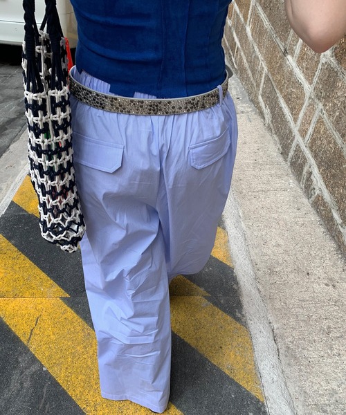 chuclla(チュクラ)の「【LONSLAN】ボリュームワイドイージーパンツ CHLONW25s031(その他パンツ・レディース・ホワイト/ライトブルー・S/M)」の12枚目の写真