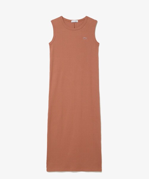 LACOSTE（ラコステ）の「ノースリーブ ロングリブニットドレス / リブニットワンピース（ワンピース・レディース・ブラック/グレイッシュブルー/ブラウン・34/36/38/40）」の20枚目の写真