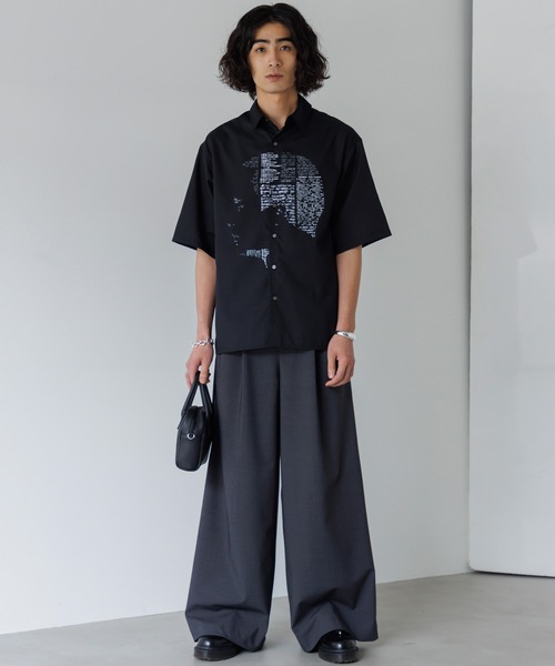 Two tuck wide straight slacks / 2タックワイドストレート