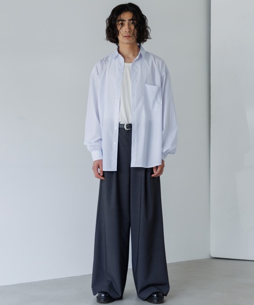 【早いもん勝ち】SINSS ２タックワイドストレートスラックス XS Two tuck wide straight slacks / 2タックワイドストレート