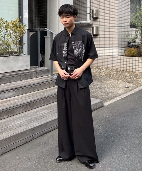 Two tuck wide straight slacks / 2タックワイドストレートスラックス