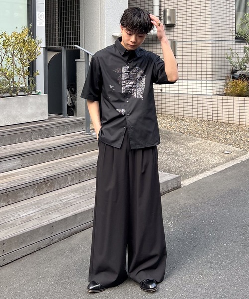 Two tuck wide straight slacks / 2タックワイドストレートスラックス