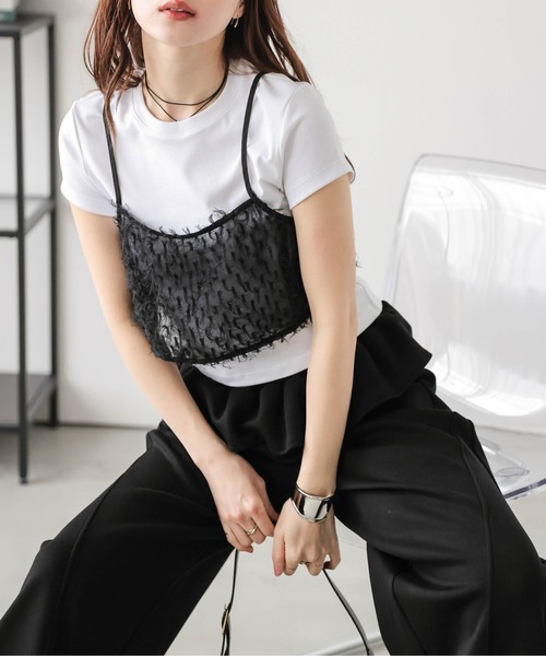SUGAR BISKET(シュガービスケット)の「フェザービスチェ×カットリブワンピース セット(ワンピース・レディース・杢グレー/チャコール/オリーブ/ブラック・L/M)」の17枚目の写真