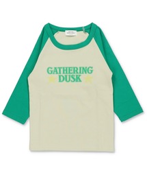 Maki ラグラン ロンT 緑 Maki ラグラン ロンT 緑 ラグランTシャツ」に該当するグリーン