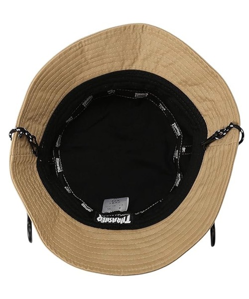 THRASHER(スラッシャー)の「THRASHER/スラッシャー ハット NEW OVAL ツイルバケットハット 25TH-H02(ハット・メンズ・ベージュ/ブラック/アイボリー・FREE)」の11枚目の写真