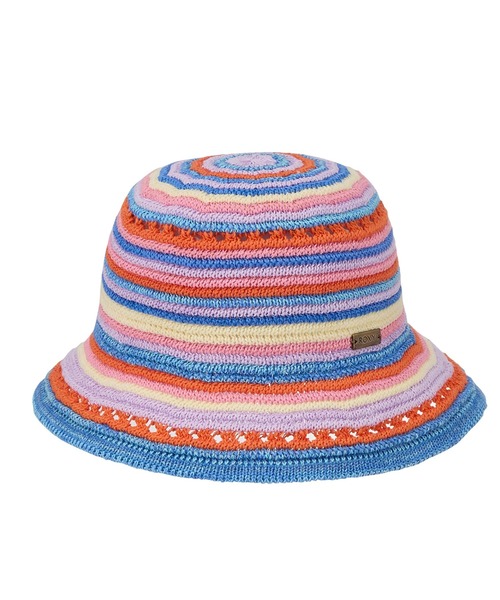 ROXY(ロキシー)の「FEEL THE SEA HAT/ロキシーボーダーハット(ハット・レディース・パープル/ネイビー/ブラウン・FREE)」の3枚目の写真