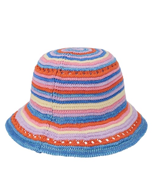 ROXY(ロキシー)の「FEEL THE SEA HAT/ロキシーボーダーハット(ハット・レディース・パープル/ネイビー/ブラウン・FREE)」の6枚目の写真