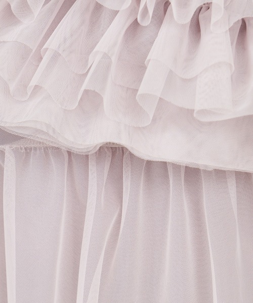 ROYAL PARTY(ロイヤルパーティー)の「アシンメトリーフリルチュールトップス(Tシャツ/カットソー・レディース・オフホワイト/ブラック/ベージュ・FREE)」の7枚目の写真