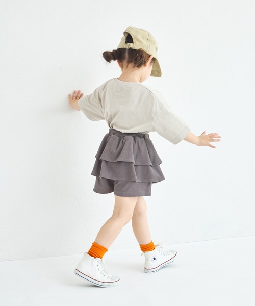 pairmanon(ペアマノン)の「【UVカット】【吸水速乾】【接触冷感】サマーファンクション ガーリープリント半袖Tシャツ(Tシャツ/カットソー・キッズ・ホワイト/ベージュ系その他/ブラック/ライトピンク/ライトベージュ/ライトブルー・100/110/120/130/140/150/90)」の20枚目の写真