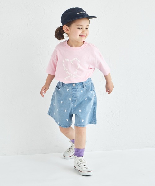 pairmanon(ペアマノン)の「【UVカット】【吸水速乾】【接触冷感】サマーファンクション ガーリープリント半袖Tシャツ(Tシャツ/カットソー・キッズ・ホワイト/ベージュ系その他/ブラック/ライトピンク/ライトベージュ/ライトブルー・100/110/120/130/140/150/90)」の8枚目の写真