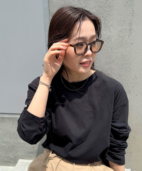 fredy emue（フレディエミュ）の「ライトカラーレンズクラウンパントサングラス（サングラス・レディース・ブラウン系その他/ブラック・FREE）」の2枚目の写真