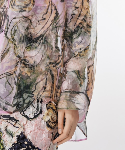 ブラウス シャツ Sheer Botanical Shirt / シアーボタニカルシャツ レディース メンズ セール】Sheer Botanical Shirt / シアーボタニカルシャツ