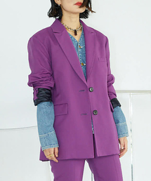 ブランド古着】テーラードジャケット（パープル/紫色系）古着通販
