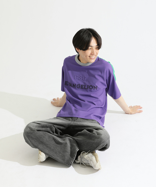 PARIS SAINT-GERMAIN(パリサンジェルマン)の「【EVA*PSG】 JP LOGO TEE(Tシャツ/カットソー・メンズ・パープル/ライトグレー/ブラック・LARGE/MEDIUM)」の15枚目の写真