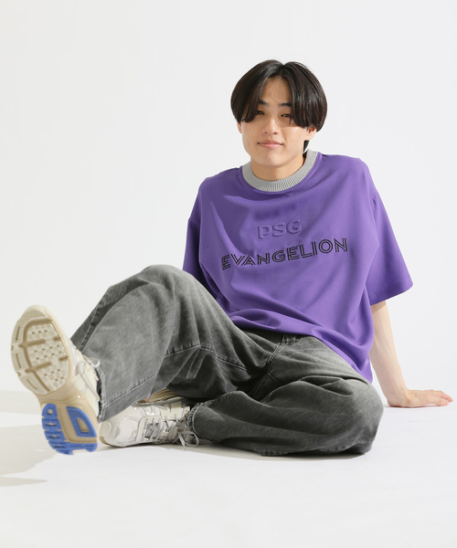 PARIS SAINT-GERMAIN(パリサンジェルマン)の「【EVA*PSG】 JP LOGO TEE(Tシャツ/カットソー・メンズ・パープル/ライトグレー/ブラック・LARGE/MEDIUM)」の17枚目の写真