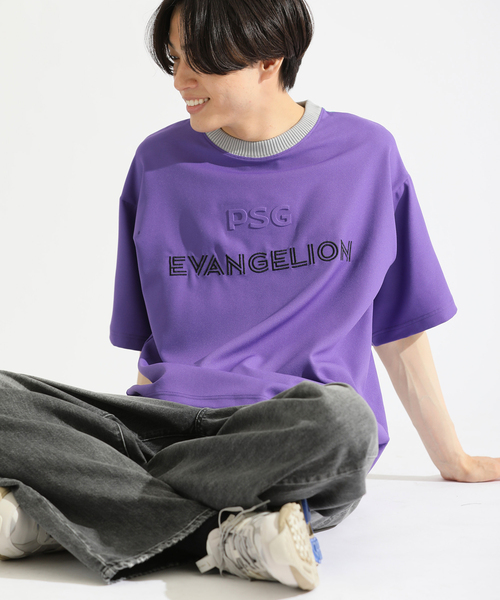 PARIS SAINT-GERMAIN(パリサンジェルマン)の「【EVA*PSG】 JP LOGO TEE(Tシャツ/カットソー・メンズ・パープル/ライトグレー/ブラック・LARGE/MEDIUM)」の18枚目の写真