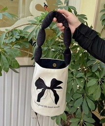 SPIGA | ﾘﾎﾞﾝﾓﾁｰﾌ筒型ﾊﾞｯｸﾞ(ショルダーバッグ)