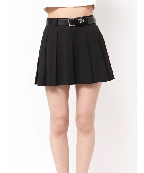 GYDA（ジェイダ）の「ベルトSETプリーツスカートライクショートパンツ（スカート・レディース・ブラック/その他1・FREE）」の20枚目の写真