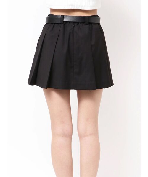 GYDA（ジェイダ）の「ベルトSETプリーツスカートライクショートパンツ（スカート・レディース・ブラック/その他1・FREE）」の10枚目の写真