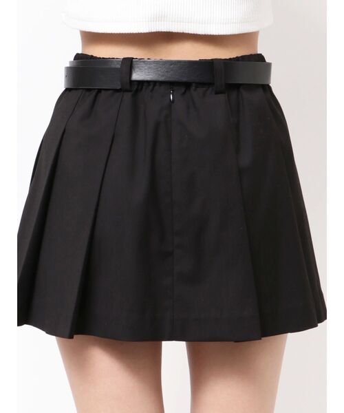 GYDA（ジェイダ）の「ベルトSETプリーツスカートライクショートパンツ（スカート・レディース・ブラック/その他1・FREE）」の11枚目の写真