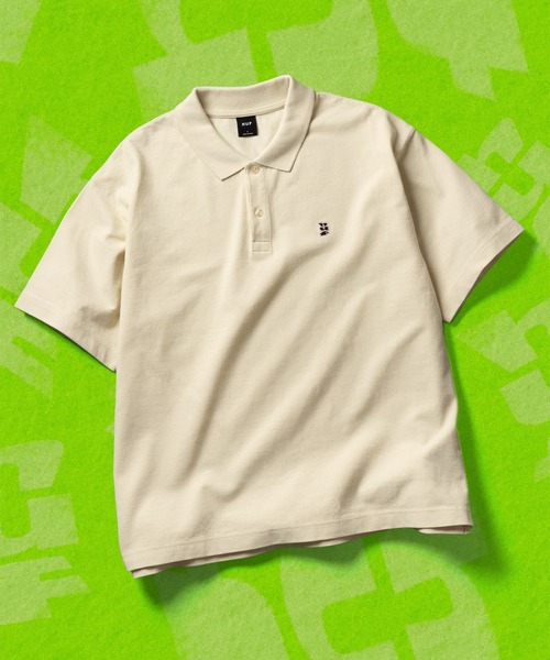 HUF ポロシャツ HUF/ハフ ESSEX POLO FLEECE ニットポロ 長袖