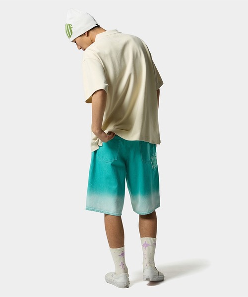 HUF(ハフ)の「MEGABLAST POLO TOP(ポロシャツ・メンズ・ブラック/ナチュラル/ライトパープル・S/M/L/XL/XXL)」の14枚目の写真