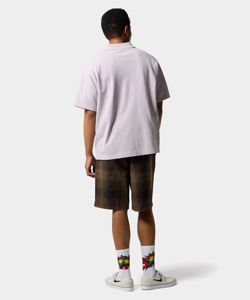 HUF(ハフ)の「MEGABLAST POLO TOP(ポロシャツ・メンズ・ブラック/ナチュラル/ライトパープル・S/M/L/XL/XXL)」の16枚目の写真